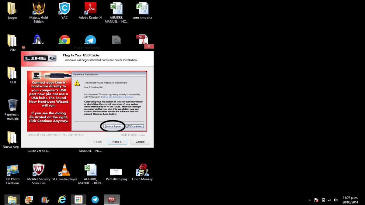 Windows 8 does not recognize UX1 Computer Audio Setup and