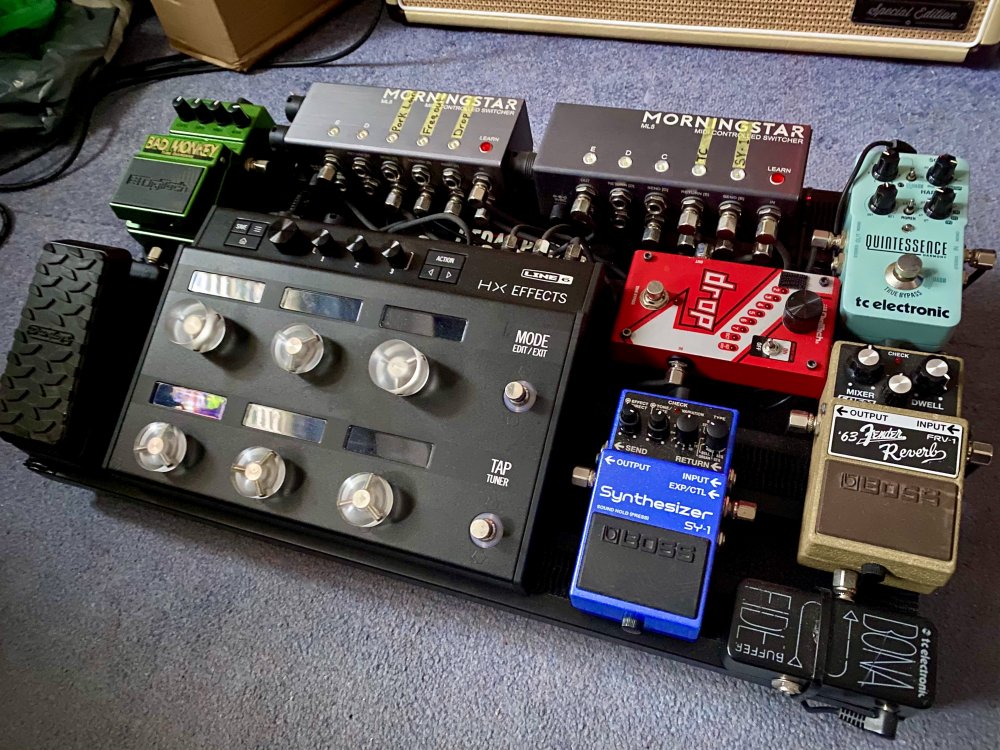 hx effects on pedalboard