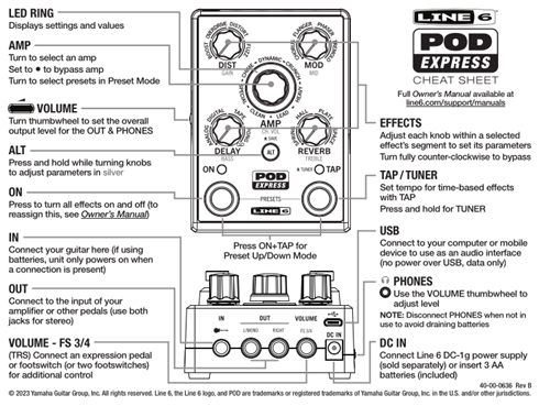 POD Express Guitar/POD Express Bass FAQ - POD Express - Line 6
