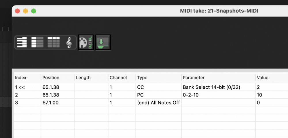 and the Midid event editor